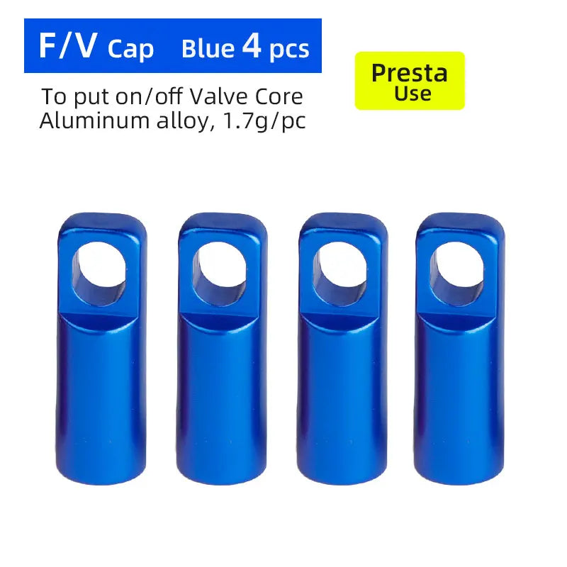 Deemount 2 in 1 Presta Caps F/V Valve Core Overhaul Install Tool CNC Anodized Alloy Light Weight Bicycle Valve Nipple 10/4/2PCS