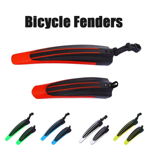 2pcs Bicycle Fenders Splash Fender Guard Set Mountain Bike Rear Front Mudguard Cycling Riding Accessories For 20/22/24/26 Inch