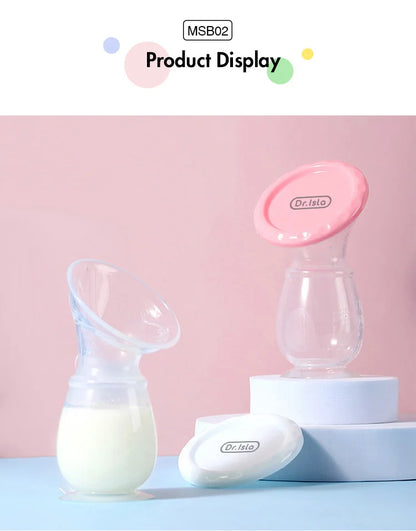Dr.isla Baby Feeding Manual Breast Pump Partner Breast Collector Automatic Correction Breast Milk Silicone Pumps BPA Free