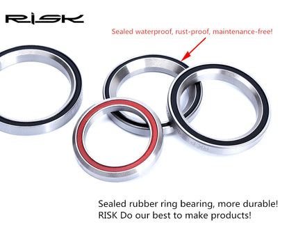RISK Bike Headset Bearings 41/41.8/47/49/52mm MTB Road Bicycle Headset Bearing Repair Steel Parts Bike Accessories
