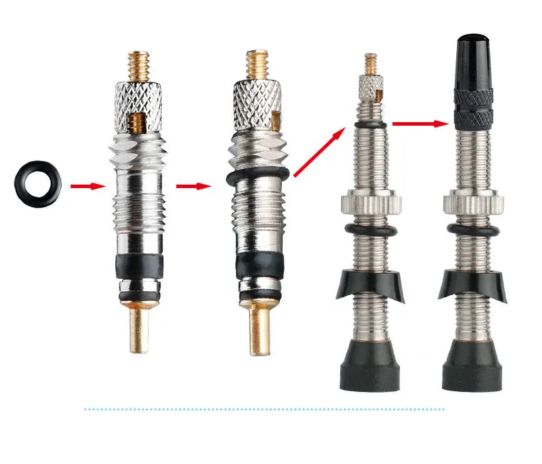 Deemount 2 in 1 Presta Caps F/V Valve Core Overhaul Install Tool CNC Anodized Alloy Light Weight Bicycle Valve Nipple 10/4/2PCS
