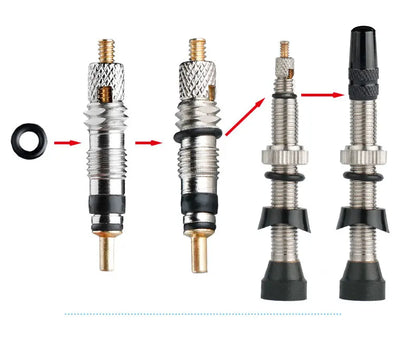 Deemount 2 in 1 Presta Caps F/V Valve Core Overhaul Install Tool CNC Anodized Alloy Light Weight Bicycle Valve Nipple 10/4/2PCS