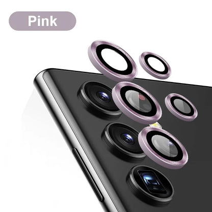 For Samsung S24 S23 Ultra Camera Lens Protector Aluminum Alloy Metal Tempered Glass Camera Film For Galaxy S22 Ultra Accessories