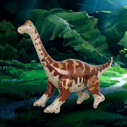1pcs Large 4D Dinosaur Foil Balloons Jungle Animal Baby Boys Birthday Party Decors Jurassic Standind Dragon Kids Toys Air Globos