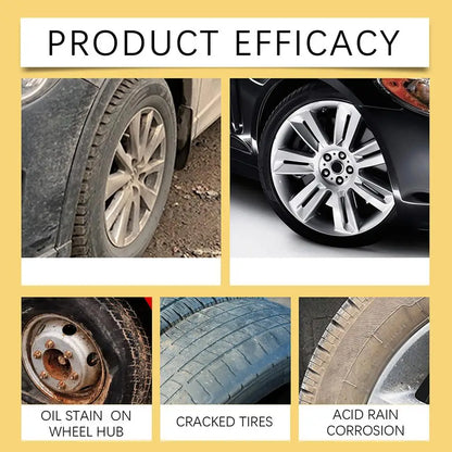 50g Tire Coating Wax Car Tire Retreading and Film Plating Cream Tire Shine Coating Wax Auto Rubber Parts Shiny Paste Anti-Aging