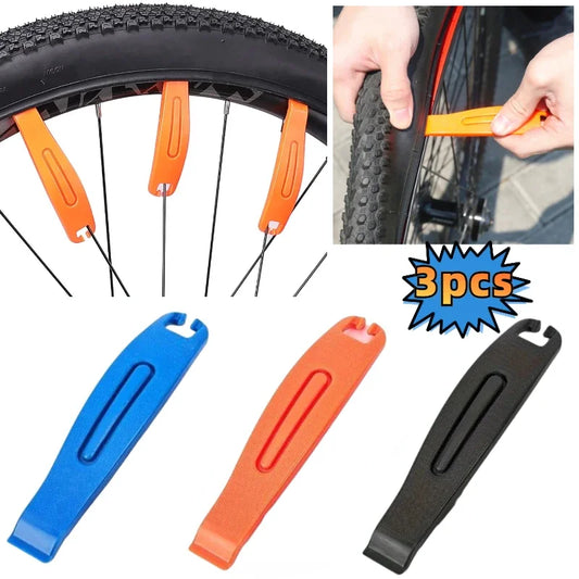 3Pcs Bicycle Tyre Tire Lever Ultralight Nylon Bike Tire Pry Bar Mountain Bike Tire Change Rim Spoon Cycling Crowbar Removal Tool