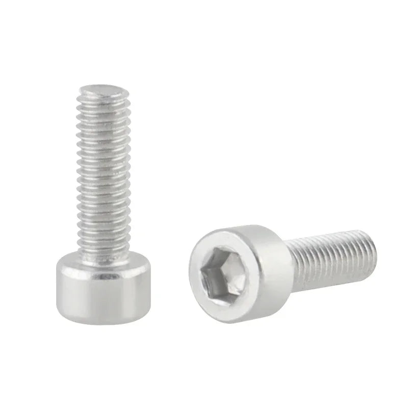 2pcs Bicycle Bottle Cage Screw M5 Aluminum Alloy Cycling Water Bottle Holder Bolts Hex Socket Fixing Screw MTB Bike Accessories
