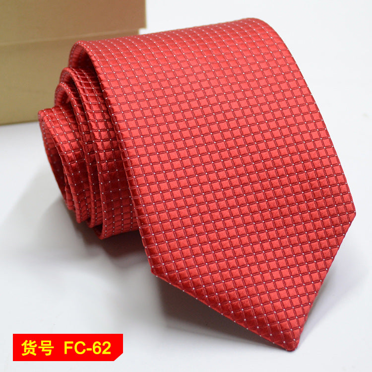 67 Styles Men's Ties Solid Color Stripe Flower Floral 7-8cm Jacquard Necktie Accessories Daily Wear Cravat Wedding Party Gift