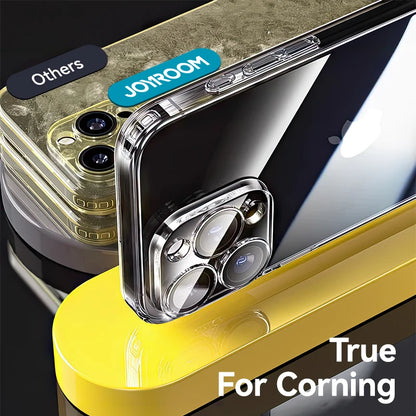 Joyroom Case For iPhone 16 Pro Max Anti-drop Transparent Cover For iPhone 16 15 14  Pro Max Shockproof Case With Len Protection