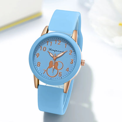 Casual Women Sport Cartoon Silicone Quartz Student Watch
