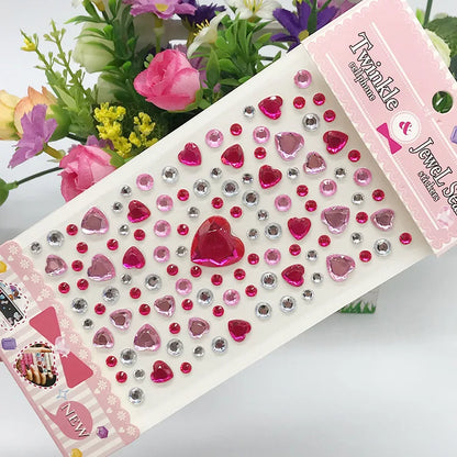 Glitter Face Stickers for Children Rhinestones for Eyes Face Diamonds Bright Stickers Festival Makeup Jewels Stickers ZS006