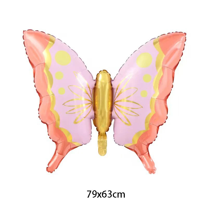 Large Butterfly Aluminum Foil Balloons Butterfly Helium Air Globos Birthday Party Decorations Baby Shower Kids Toy Photo Props