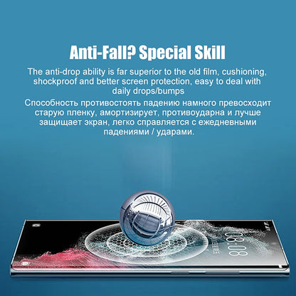 4pcs Clear Back Hydrogel Film For Samsung Galaxy S24 S20 S21 S22 S23 Ultra Plus fe A12 A34 A52 A53 A54 5G Screen Protector Film