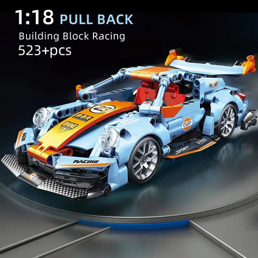 523pcs Building Blocks City Speed Car Festive Gift Giving Racing Vehicle with Super Racers Bricks Toys for Children Boy Gift523p