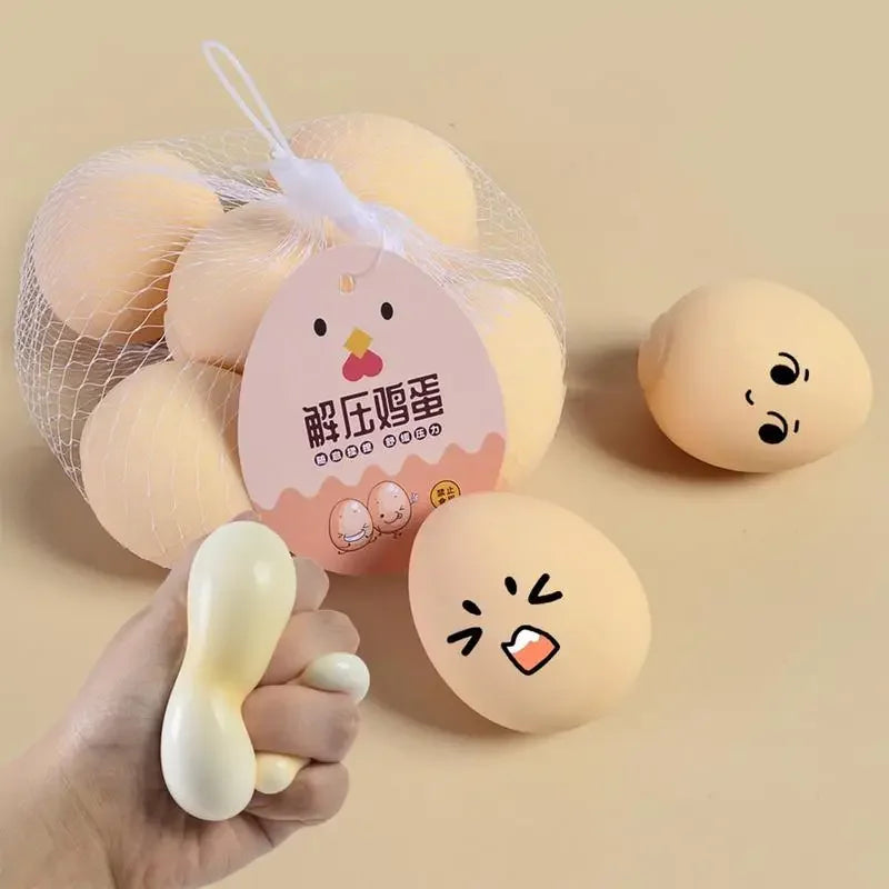 Egg Squeeze Toys Smart Educational Toy Funny Decompression Vent Egg Squeeze Ball Gift SquishyStresd Reliever