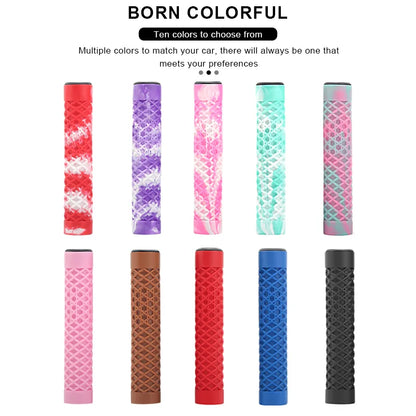 1Pair Bicycle Handlebar Grips Lengthening Non-Slip Soft Rubber Mountain Bike Grips For 22.2mm Handlebar Scooter Tricycle BMX