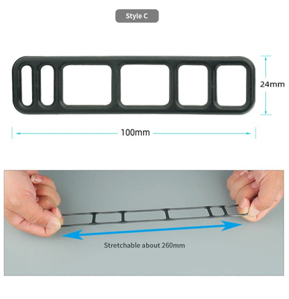 Silicone Elastic Strap Bandage Light Lamp  Driving Mirror Recorder Fixing Rubber Bicycle Headlights And Taillights Accessories