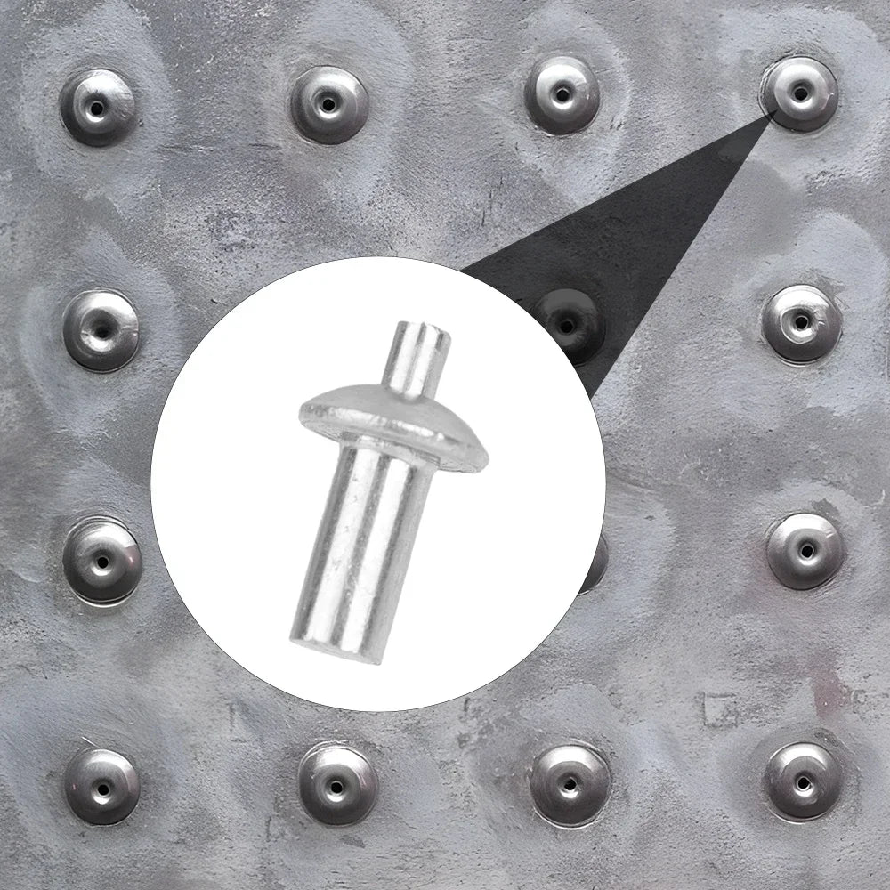 100x Hammer Drive expansion Rivets Percussion Expansion Aluminum nail Head Piercing Knock Type Small tapping screws Fasteners