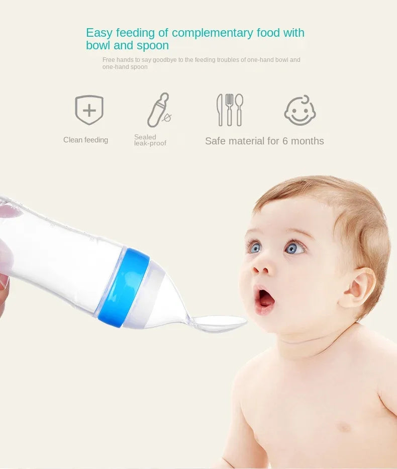 4Pcs Baby Feeding Bottle with Fruit Pacifier Set Baby Spoon Bottle Toddler Fresh Vegetable Fruit Feeder Kids Feeding Supplies
