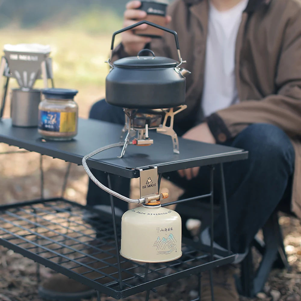 Hang Gas Canister Hook Camping Tables Hook Stainless Steel Stove Tank Hanger Hook Outdoor Camping Table Gas Stove Tank Organizer