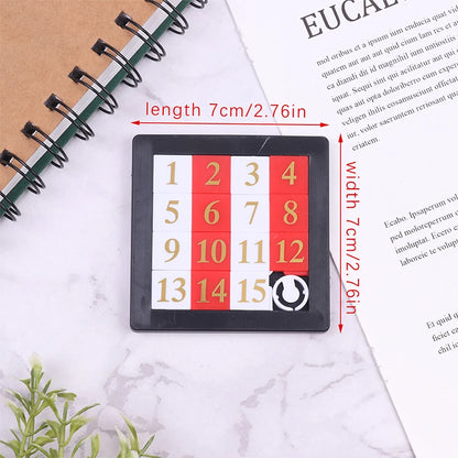 1PC 1-15 Number Slide Puzzle Brain Puzzle Games Exercise The Brain Educational Toy Developing for Children Toys