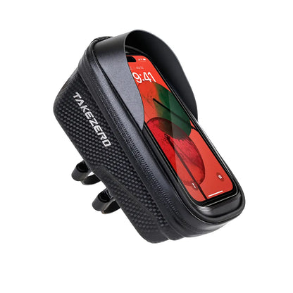 TAKEZERO A2X Mountain Bike EVA Hard Shell Bicycle Bag - Quick-Release Front Bar Bag for Handlebar Mount, Cycling Equipment