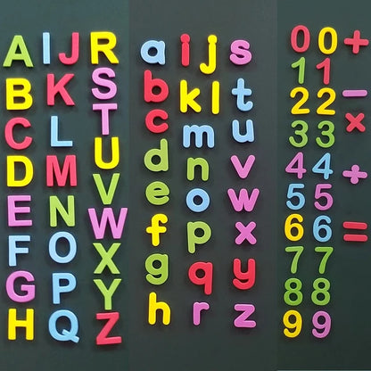 24-76pcs Magnetic Alphabet Letters EVA Foam Refrigerator Stickers Toddlers Kids Learning Spelling Counting Educational Toys Gift