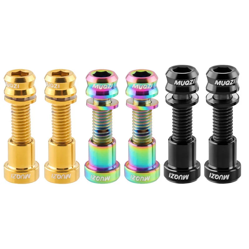 MUQZI Titanium Bolt M5x17mm M5x19mm Bicycle Nut Titanium Alloy Stem Bolts MTB Road  Folding Bike Screw Accessories