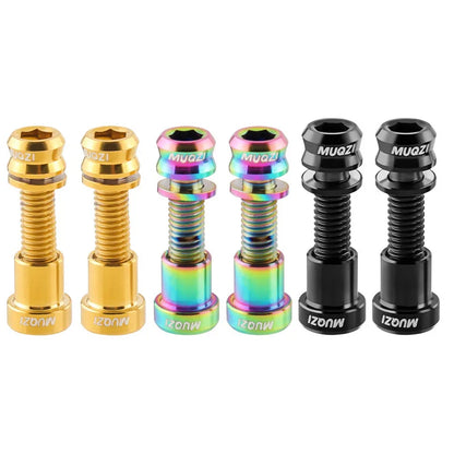 MUQZI Titanium Bolt M5x17mm M5x19mm Bicycle Nut Titanium Alloy Stem Bolts MTB Road  Folding Bike Screw Accessories