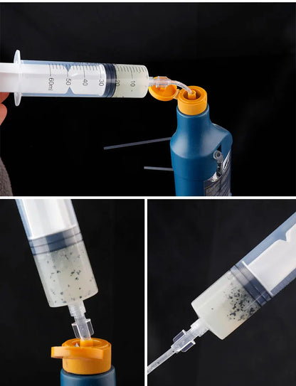 MTB Road Bike Tubeless Tire Liquid Injection Tool 60ml Tyre Sealant Syringe Bicycle Accessories  Valve Core Removal Tool Optiona