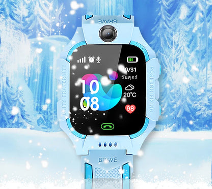 2G Smart Watch Kids LBS SOS Phone Watch IP67 Waterproof Remote Photo Voice Chat Smartwatch Compatible For Ios Android Child Gift