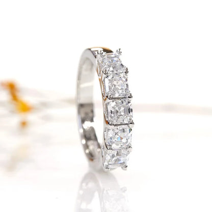 Simple Style Square Zirconia Rings Women Versatile Fashion Accessories for Engagement Women Daily Wearable Finger Jewelry