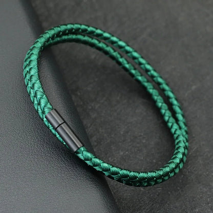 2025 New Simple Style Keel Rope Bracelet For Men Bilayer Wrap Braslet Bangle Homme Nautical Braclet Gifts For Him Pulseria Joias