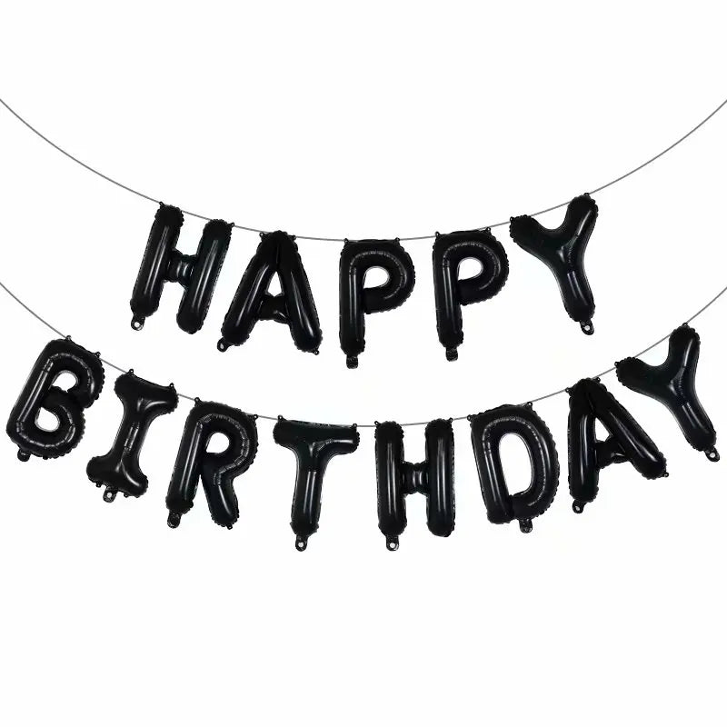 13pcs Happy Birthday Decoration Balloons Pink Blue Letter Foil Ballons Set Birthday Party Decor Air Globos Balony Anniversaire