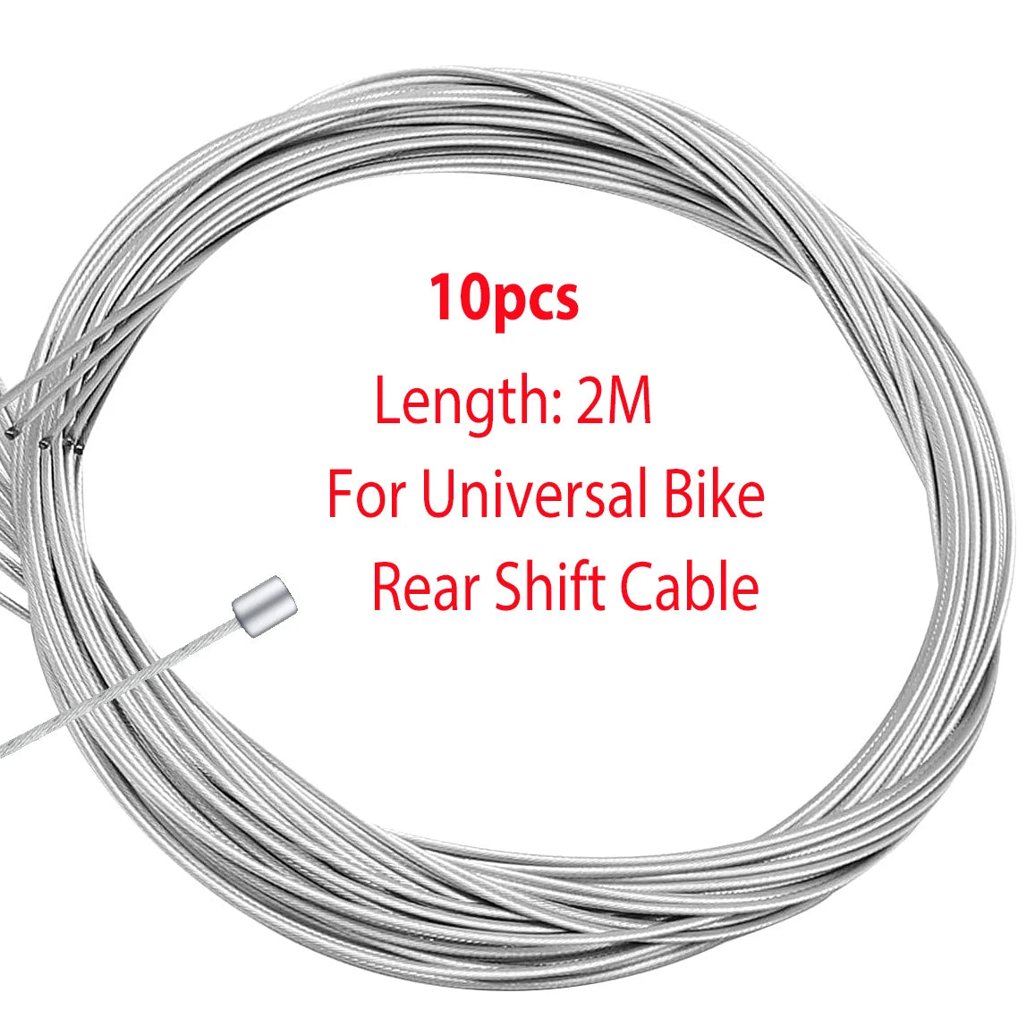10pcs/set MTB Road Bicycle Brake Line Bike Gear Shifter Gear Brake Inner Cable Set Core Inner Wire 2000mm 1700mm 1400mm 900mm