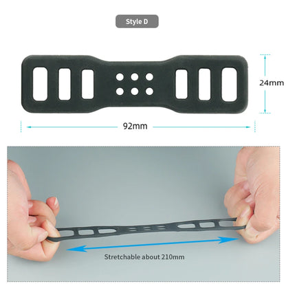 Silicone Elastic Strap Bandage Light Lamp  Driving Mirror Recorder Fixing Rubber Bicycle Headlights And Taillights Accessories
