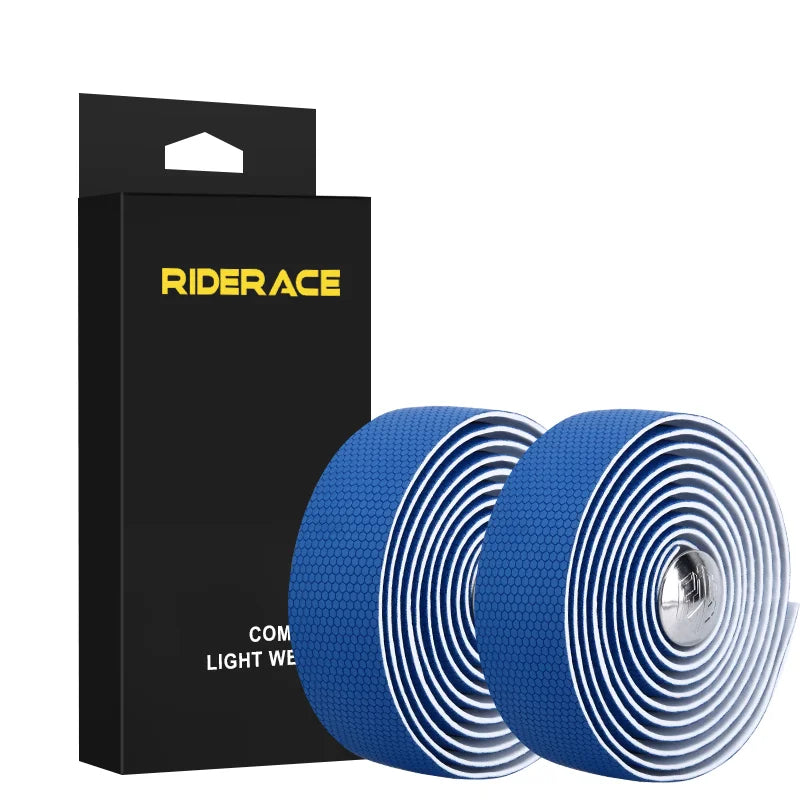 Bicycle Handlebar Tape With Bar End Plugs Non-Slip Shock Absorbing Ultralight Wear-Resistant Bike Handlebar Tape Cycling Strap