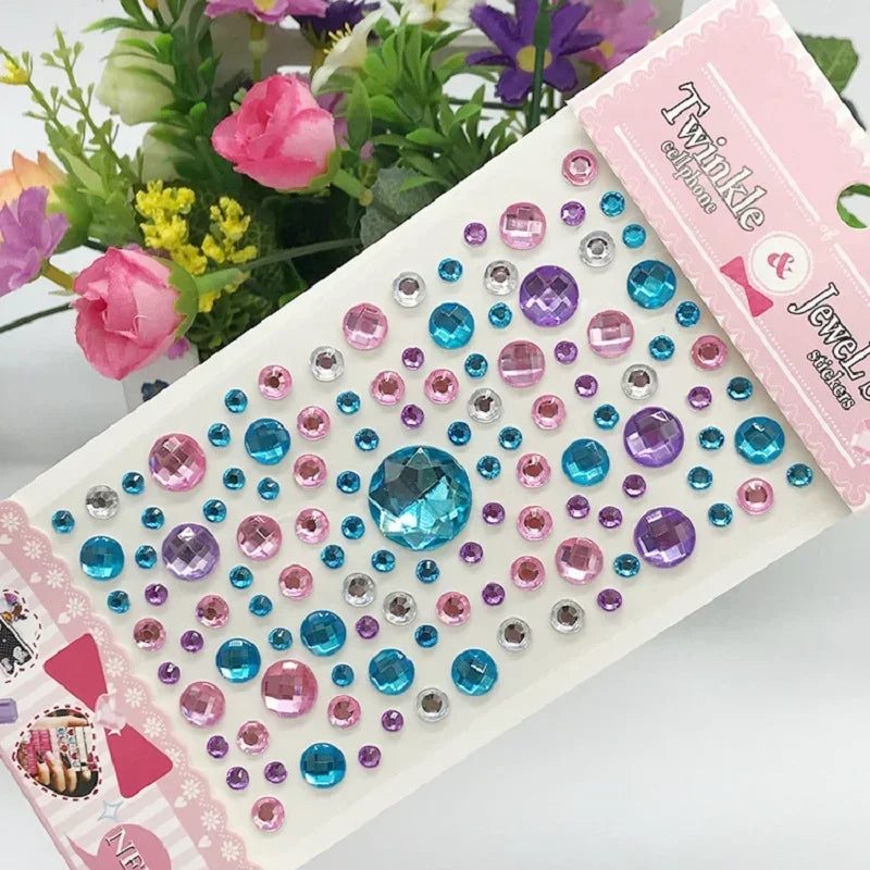 Glitter Face Stickers for Children Rhinestones for Eyes Face Diamonds Bright Stickers Festival Makeup Jewels Stickers ZS006