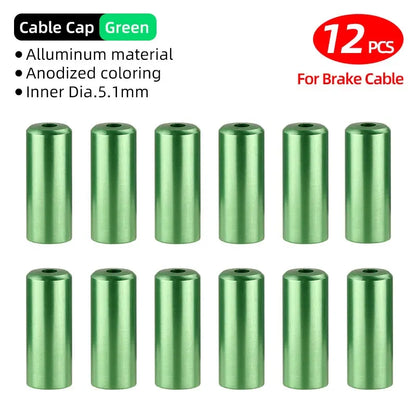 5mm Alloy Bicycle Brake Cable End Cap Housing Ferrules 4mm MTB Road Bike Derailleur Shifter Line End Crimps