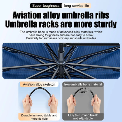 Car Sunshade Windshield Umbrella with 360°Rotation Bendable Handle Front Window Sun shade UV Protection Summer Car Accessories
