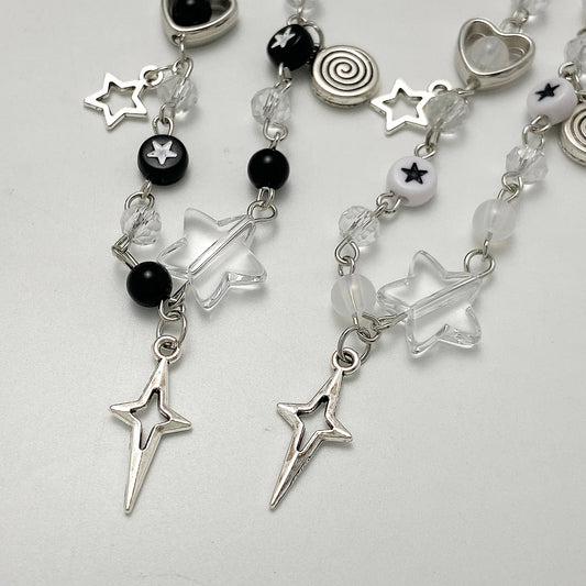 Fashion Couple Beads Bracelets Love Heart Star Handmade Y2K Charm  Anime Beaded Kawaii Friendship Couple Bracelet Jewelry