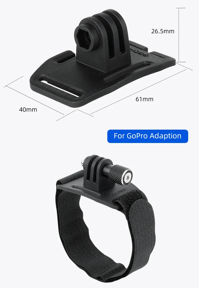 Bicycle Headlight Stand Mount W/ Gopro Interface MTB LED Lamp Bracket for Rockbros QD-250 YQ200/400 Blackbird L1