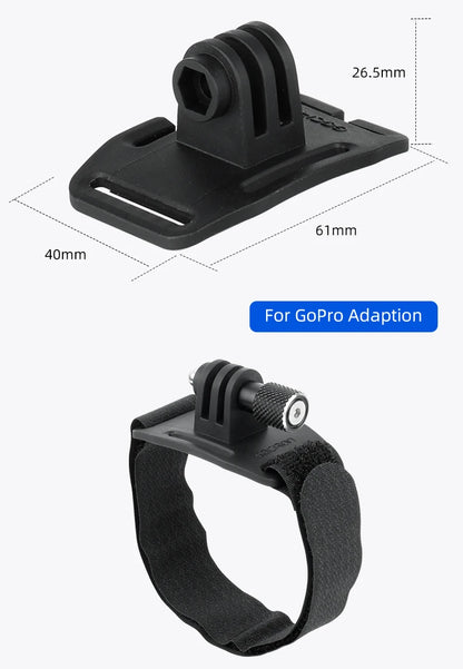 Bicycle Headlight Stand Mount W/ Gopro Interface MTB LED Lamp Bracket for Rockbros QD-250 YQ200/400 Blackbird L1