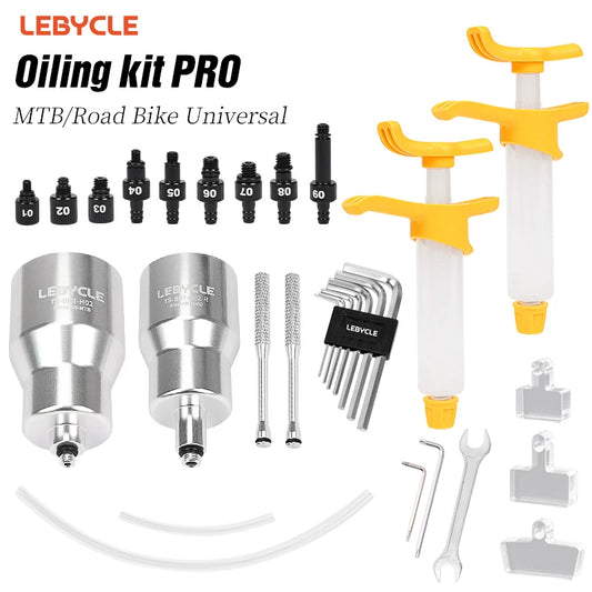 Lebycle MTB Road bicycle Alloy Bleeding kit for Shimano Brake Oil bleed Tool System Use Mineral Oil Brake Tools