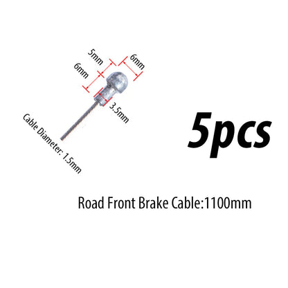 5pcs RISK RC127 Stainless Steel MTB Mountain Road Bicycle Bike Derailleur Shift Brake Inner Cable Line Wire 2100mm 1550mm 1700mm