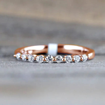 Cubic Zirconia Thin Rings for Women Wedding Engagement Accessories Minimalist Female Rings Statement Jewelry Drop Ship