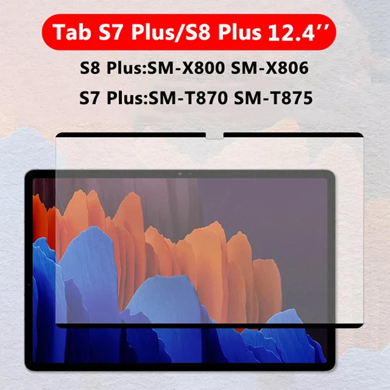 Paper Feel Reusable Magnetic Screen Protector For Samsung Galaxy Tab A9 A8 S6 Lite S7 S8 S9 FE Plus Matte Frosted Writing Film