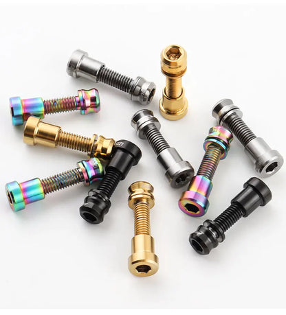 MUQZI Titanium Bolt M5x17mm M5x19mm Bicycle Nut Titanium Alloy Stem Bolts MTB Road  Folding Bike Screw Accessories