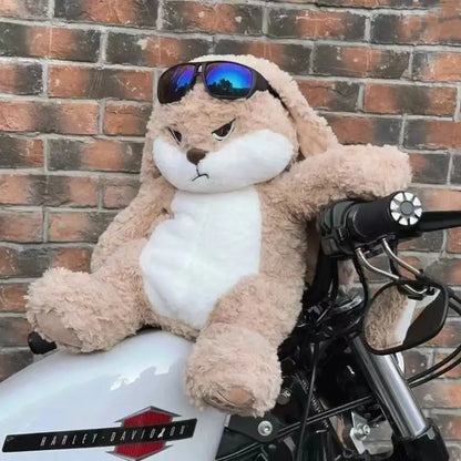 Angry Rabbit Plush Toy Cute Animal Plushie Doll Kawaii Stuffed Soft Toys Model Room Decor Birthday Gifts