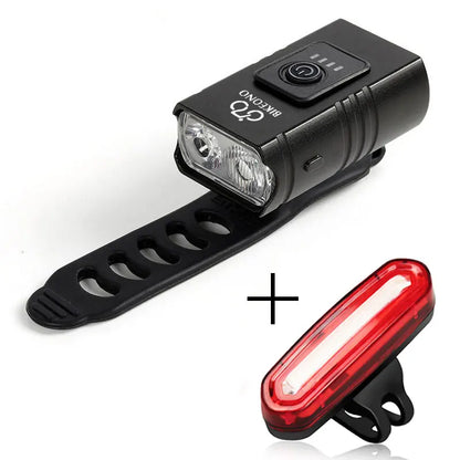 Bike Light USB Rechargeable MTB Front Lamp Headlight Flashlight Bicycle Lighting Flashlight LED Bike Accessories Taillights